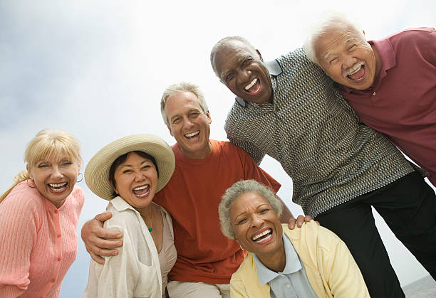 Photo of multicultural seniors.