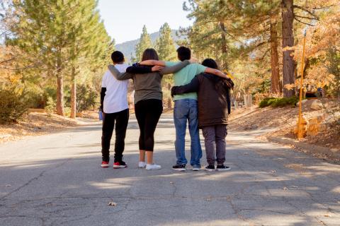 teens on road