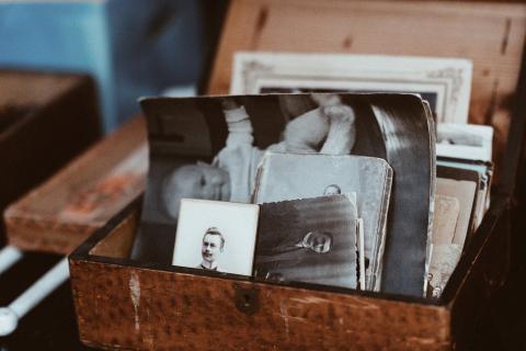 photos in a box