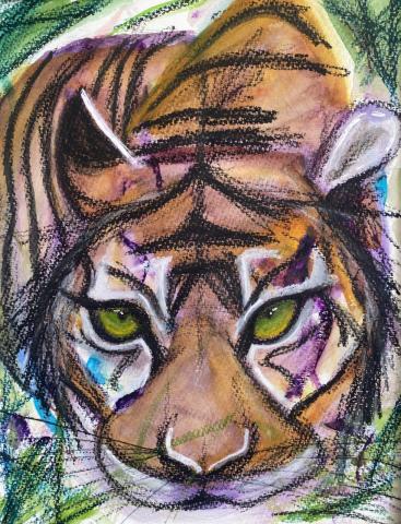 Painting of tiger