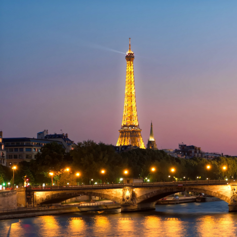 Paris and Eiffel Tower