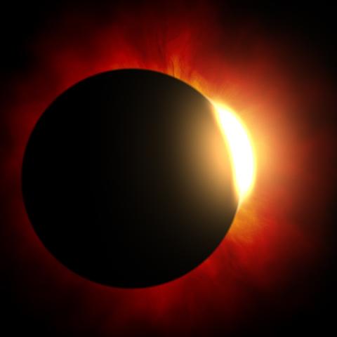 Image of a solar eclipse