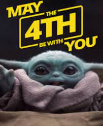 Grogu with May the 4th Be with You text