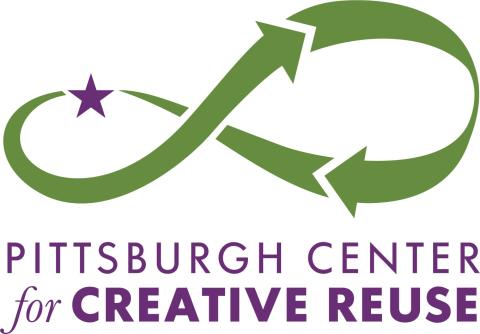 Pittsburgh Center for Creative Reuse Logo - a stylized recycling icon with purple star