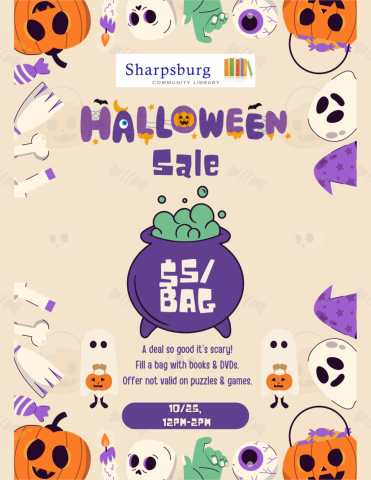 Halloween book sale - $5/bag