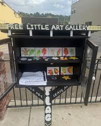 A photograph of the Free Little Art Gallery on Main Street in Sharpsburg.