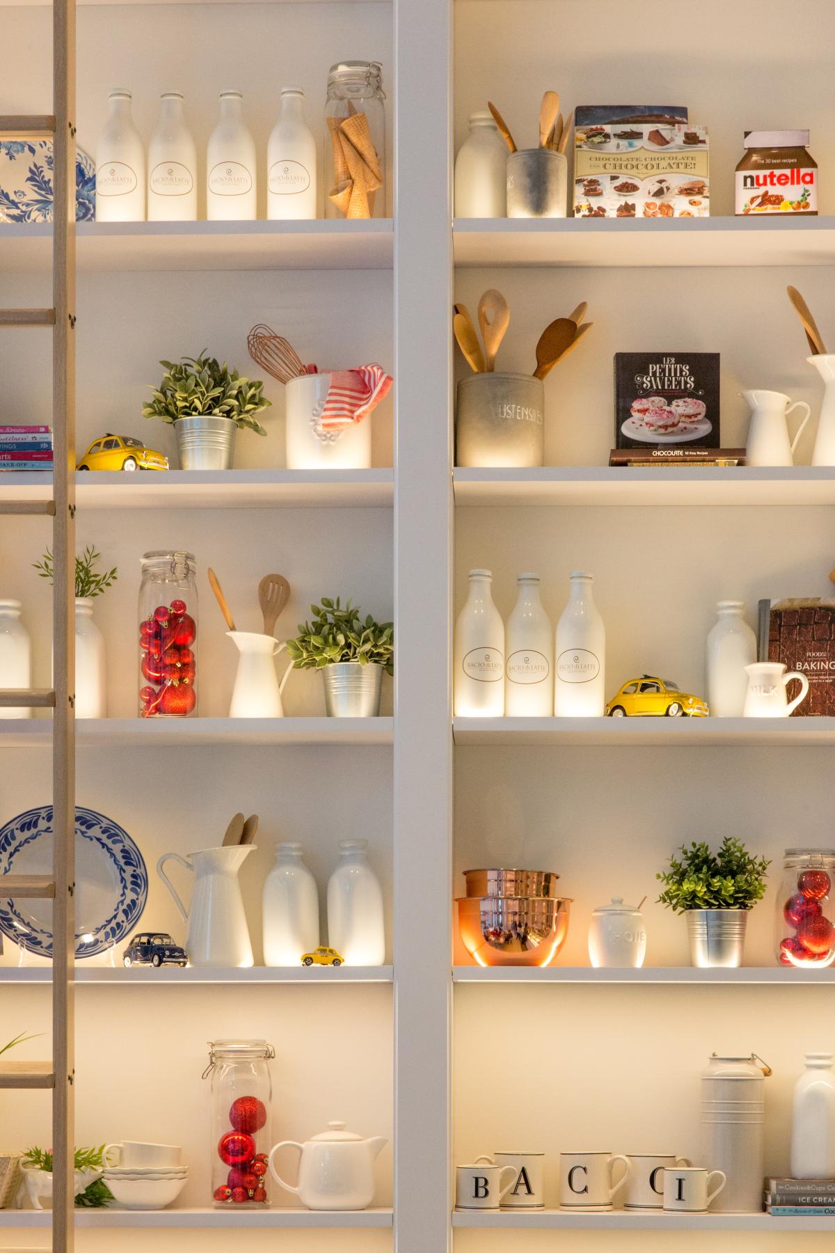 well organized pantry