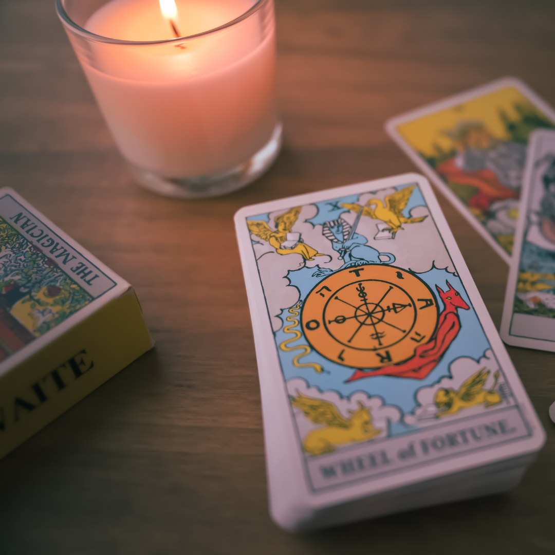 tarot and candle