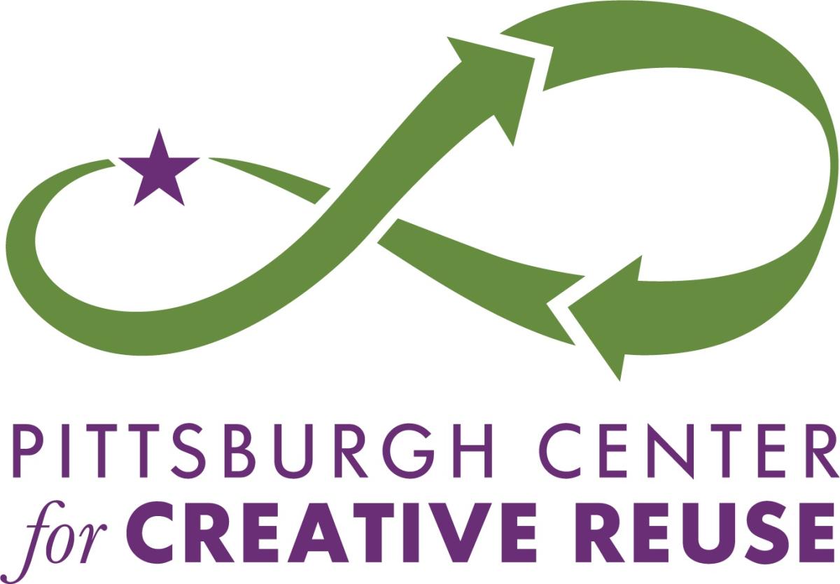 Pittsburgh Center for Creative Reuse Logo - a stylized recycling icon with purple star