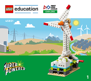Windmill made from LEGO blocks